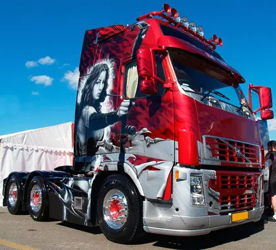 Аэрография на грузовиках » Аэрография » АВТО фото - тюнинг галерея | Volvo  trucks, Volvo, Show trucks
