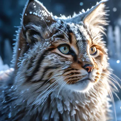Роберт Даллет. Африканский дикий кот | Рисунки животных, Экзотические  кошки, Изображение животного