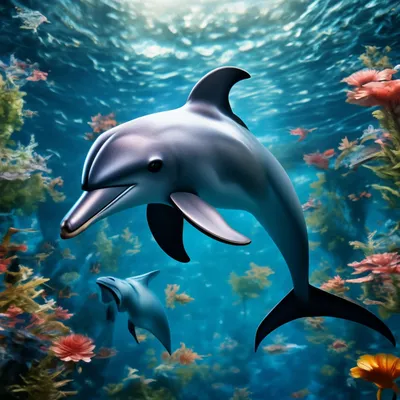 Аквариумная рыбка - дельфин голубой - YouTube