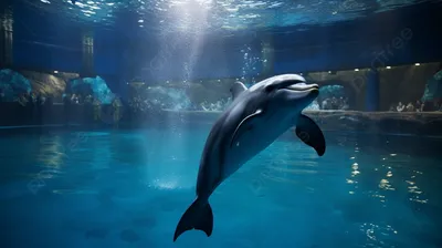 дельфиновые млекопитающие на дисплее в аквариуме геноа Редакционное  Стоковое Изображение - изображение насчитывающей дельфин, город: 270560584