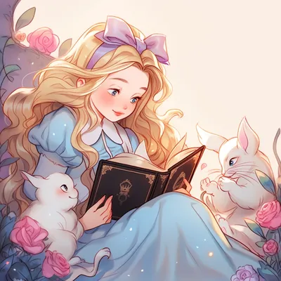 Изображение Алисы из сказки в формате png