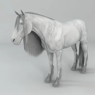 Андалузская лошадь Жемчужная,шелкавая …» — создано в Шедевруме