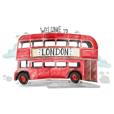 TOOKY TOY Деревянная игрушка Лондонский автобус Автобус с пассажирами