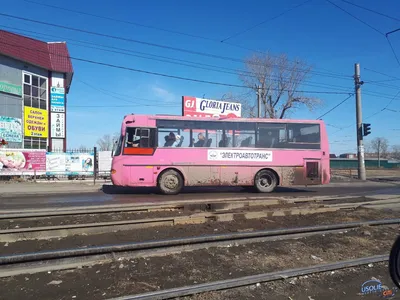 Розовая «Аврора» снова на дорогах Усолья » Городской портал Усолье-Сибирское