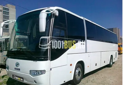 Автобус Higer в аренду с водителем в Москве по НИЗКОЙ цене - компания 1001  bus