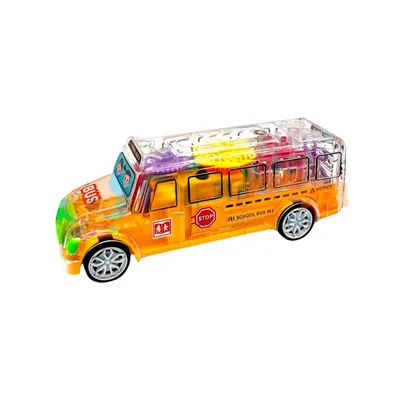 Игрушка автобус металлическая инерционная 12,5см, свет+звук ТЕХНОПАРК  FY8011-WB