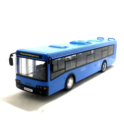 Купить синий автобус игрушечный ЛиАЗ в Москве - Родные игрушки