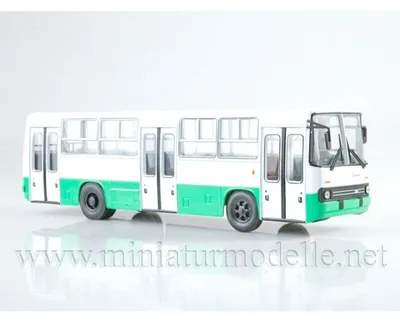 Наши Автобусы. MODIMIO. : Масштабная модель 1:43 Междугородний автобус  Икарус-250.59, красно-белый, с журналом №18 (Наши Автобусы. Modimio)