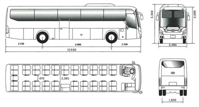 Автобус HYUNDAI UNIVERSE LUXURY EURO-4 Техническое описание
