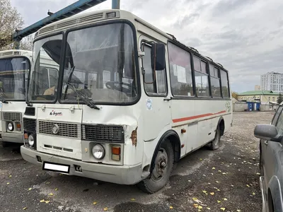 Автобусы: Масштабная модель 1:43 Городской автобус ПАЗ-3205, белый,  зеленый, Советский Автобус (СОВА)