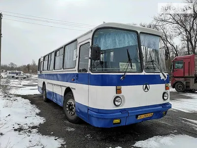 Металлический автобус 1:32 «ЛАЗ 697-Е («Турист»)» 14.5 см. A1814-12D,  инерционный, свет, звук / Синий