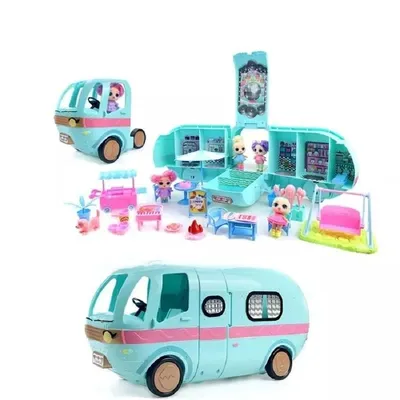 Игровой набор КУКЛА СЮРПРИЗ (LOL SURPRISE GLAMPER).Автобус Лол с куклой +  20 сюрпризов. - купить с доставкой по выгодным ценам в интернет-магазине  OZON (618355109)