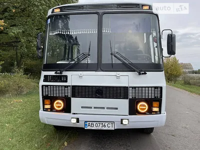 Автобусы: Масштабная модель 1:43 Городской автобус ПАЗ-3205, белый,  зеленый, Советский Автобус (СОВА)