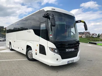 Трансфер и аренда автобуса Scania A80 49 мест (с туалетом) белого цвета,  2016-2020 года с водителем