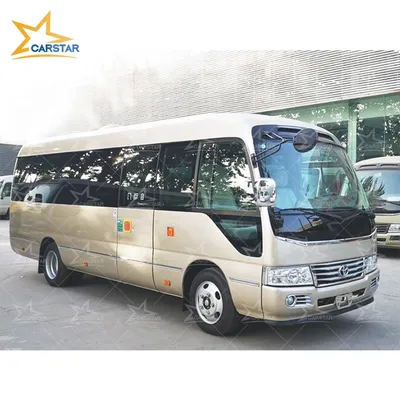 Secondhand 19 сиденья Toyota Coaster туристический автобус Toyota Coaster  30-МЕСТНЫЙ АВТОБУС 2013 - Китай Используется Toyota Coaster шины, Шины  американских горках Второй Стороны