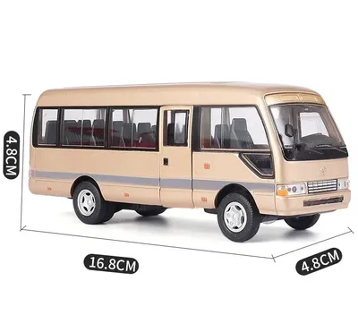 Высокая имитация изысканных моделей игрушек: ShengHui Стайлинг автомобиля  Классический автобус Toyota Coaster 1:32 модель автобуса из сплава отличные  подарки | AliExpress