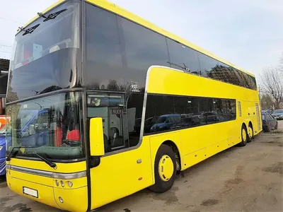 Желтый двухэтажный Van Hool автобус 90 мест | CITY-BUS