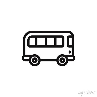 Автобус Значок Плоский Вектор Шаблон Дизайн Модно — стоковая векторная  графика и другие изображения на тему Абстрактный - Абстрактный, Автобус,  Автомобиль - iStock