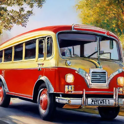 Классический автобус из СССР 80-х, …» — создано в Шедевруме