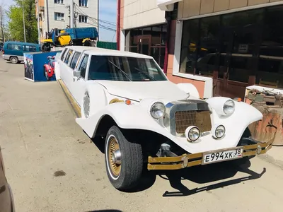 Прокат лимузина Excalibur-Phantom белого цвета в Минске