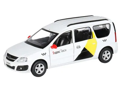Машина \"АВТОПАНОРАМА\" Яндекс.Такси LADA LARGUS, белый, 1/24, свет, звук,  в/к 24,5*12,5*10,5 см - JB1251343 - купить по оптовой цене в  интернет-магазине RCstore.ru