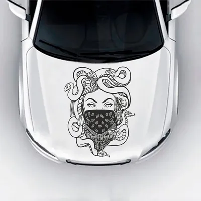 Наклейки на авто на стекло на кузов Версаче Медуза - купить по выгодным  ценам в интернет-магазине OZON (775353956)