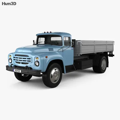 ЗИЛ-130 Бортовой грузовик 1964 3D модель - Скачать Автомобили на  3DModels.org