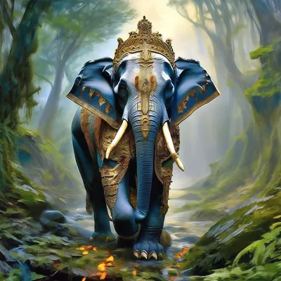 Индийский слон рисунок - 78 фото