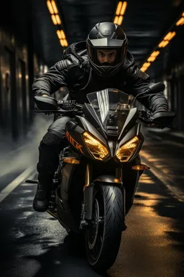 Байкеры на спортивных мотоциклах: фото в 4K разрешении