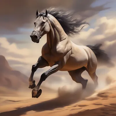 Бегущая лошадь» — создано в Шедевруме