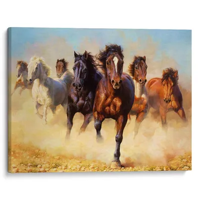 Бегущая лошадь,,. Детский рисунок. Stock Illustration | Adobe Stock