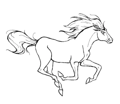 Оригинал схемы вышивки «Бегущий конь в пустыне» (№2497743) - Вышивка крестом