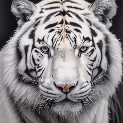 белый бенгальский тигр Amur Tiger Albino Bengal Tiger Albino. белый тигр на  скале. Стоковое Изображение - изображение насчитывающей природа, опасно:  229996747