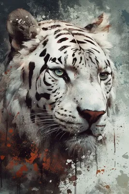 Белый тигр (картина) — Терри Исаак