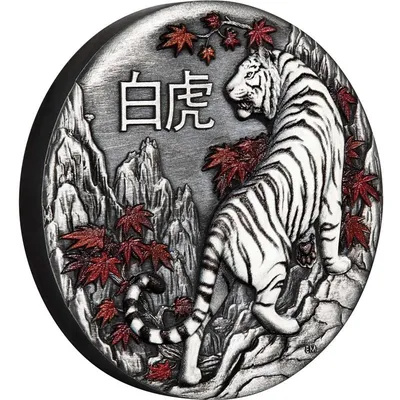 Фотообои виниловые на флизелиновой основе Decocode Белый тигр 31-0006-NB  3х2,8 м , цена - купить в интернет-магазине