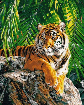 32к, бенгальский тигр идет через …» — создано в Шедевруме