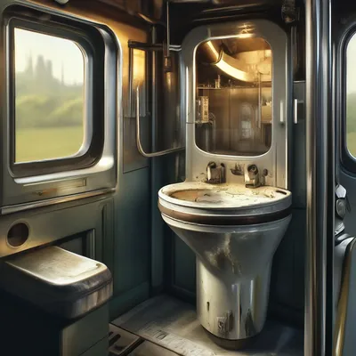 Биотуалет в поезде фото фотографии