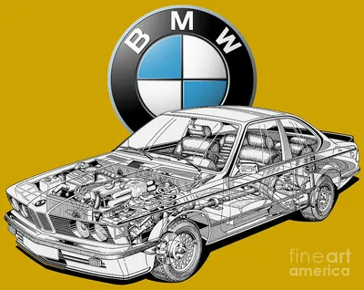BMW 635 CSI | 1978 Automobile Patent Print