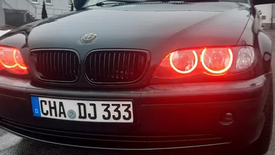 Желтые ангельские глазки для BMW 5 серии в кузове G30, G31. LED модули.