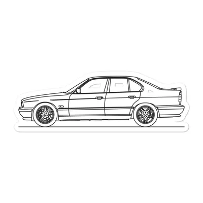 BMW E34 M5 Sticker – Artlines Design