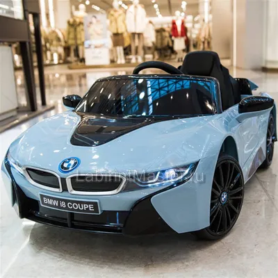 Детский электромобиль «BMW i8» 12V, голубой | ЛабиринтМастер