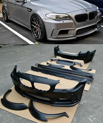 BMW F10 Sedan 5 Series with 19\" SM-10 in Race Silver on BMW F10 F11 - Apex  Album