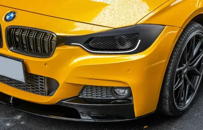 BMW F30/31 M-Sport R Style Carbon Fiber Front Lip Spoiler