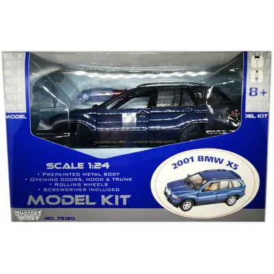 Купить модель для сборки MOTORMAX автомобиль BMW X5 е53 2001 года, 1:24  75120/6, цены на Мегамаркет | Артикул: 600006609949