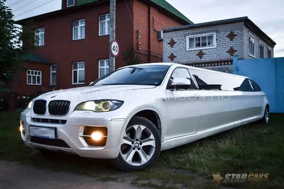 Прокат Лимузина BMW X6 на Свадьбу в Новосибирске: 15 мест, белый —  StarCars54.ru