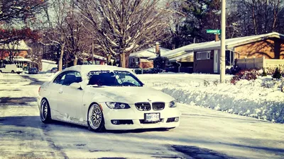 BMW 528 F10 в сильные морозы зимой