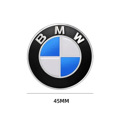 Эмблема логотип шильдик значок руля BMW F10 F20 F25 F30 F31 E36 E39 E87 E60  E46 E90 X1 X3 X5 E53 ( синяя 45мм)150 грн.BROSS