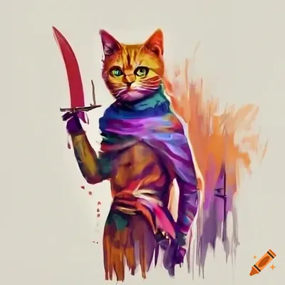 Боевой кот. | Пикабу