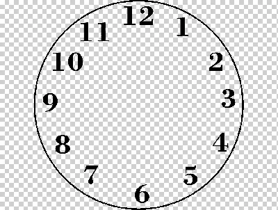 Циферблат Измерение времени, часы без стрелок, угол, белый, текст png |  Klipartz