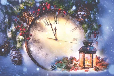 Настенные часы УФ (Новогодний подарок) \"праздники (пейзаж, зима, новый год,  рождество) - 7031\" - купить по низкой цене в интернет-магазине OZON  (844574008)